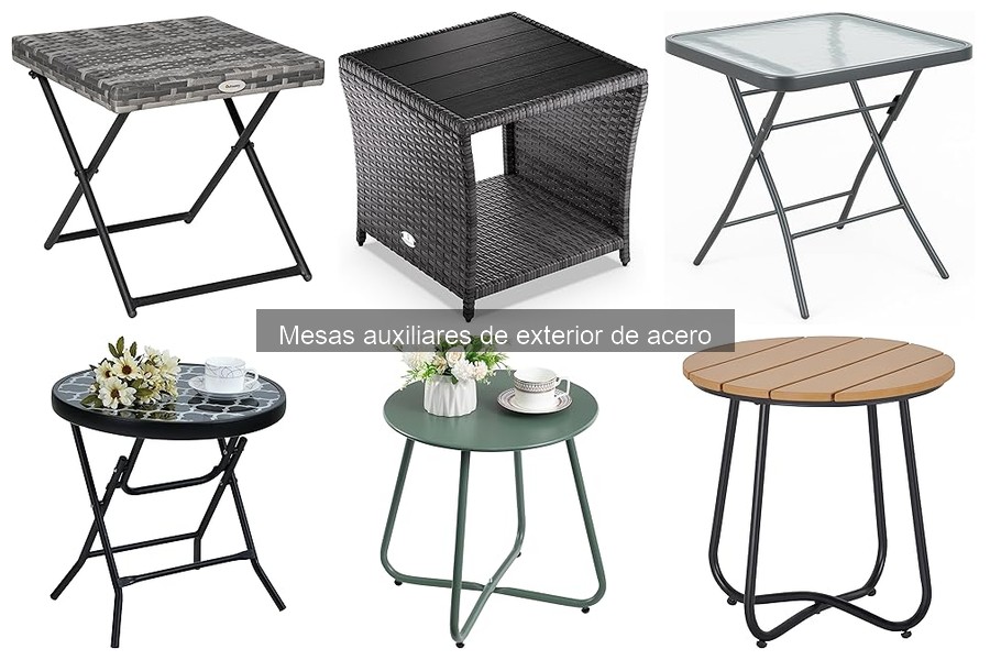 Ventajas de mesas auxiliares de exterior de acero para tu hogar