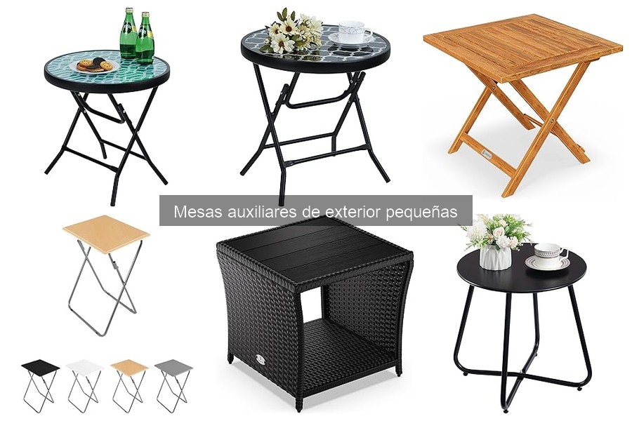 Ventajas de mesas auxiliares pequeñas para exterior
