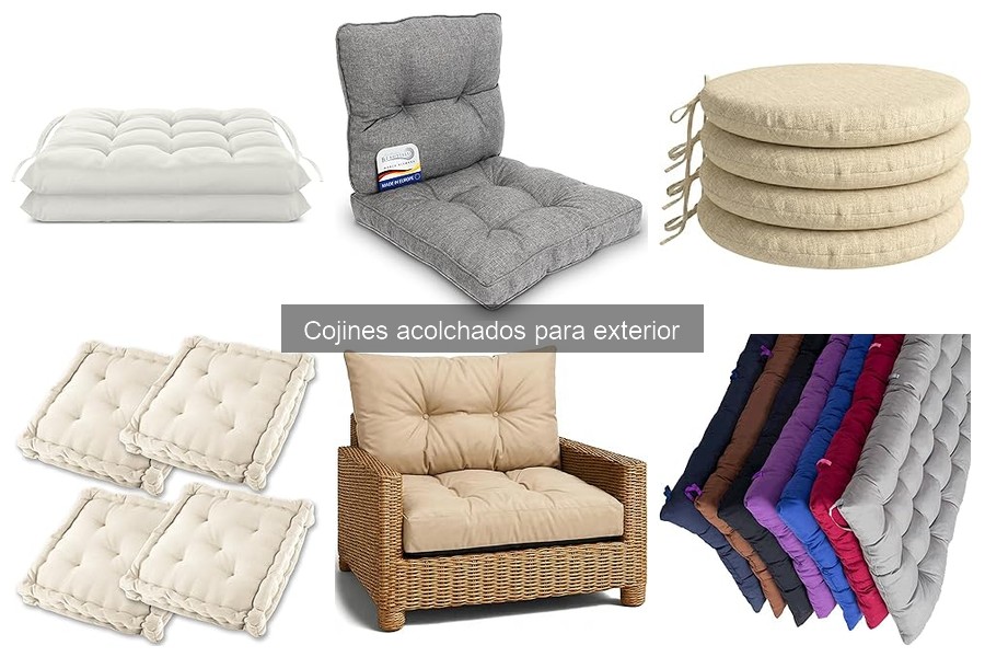 ** Ventajas de usar cojines acolchados en exteriores