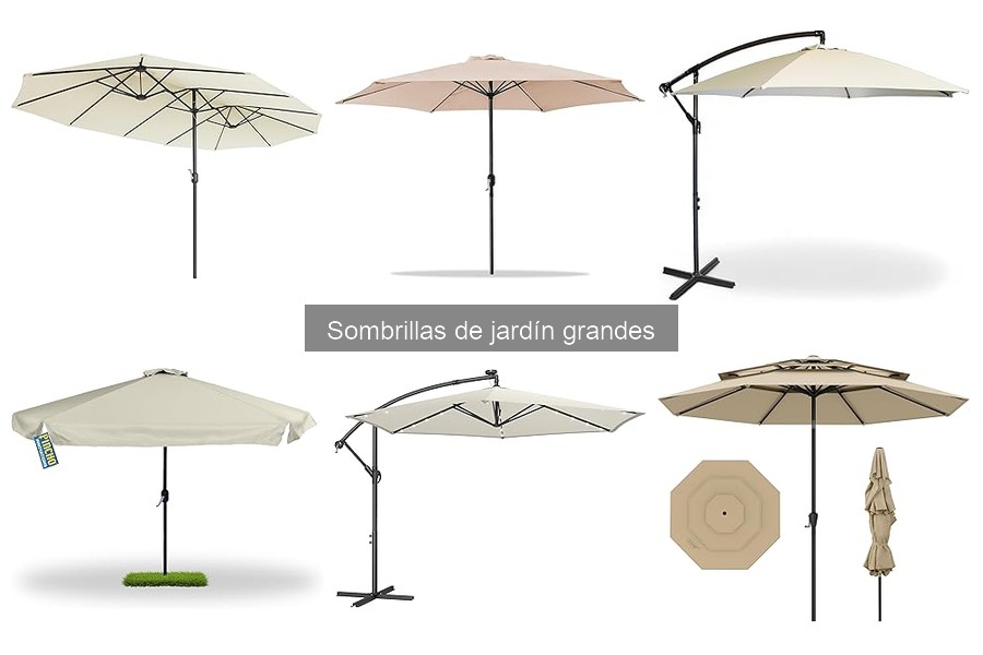 Ventajas de usar sombrillas grandes en el jardín
