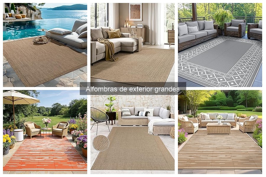 Ventajas y desventajas de alfombras de exterior grandes