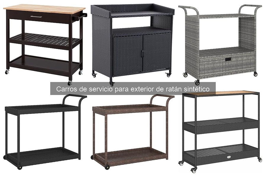 Ventajas y Desventajas de Carros de Servicio de Ratán Sintético