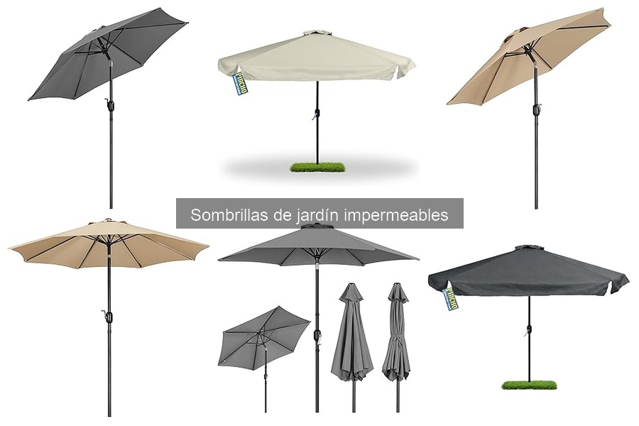 Ventajas y desventajas de las sombrillas impermeables para jardín