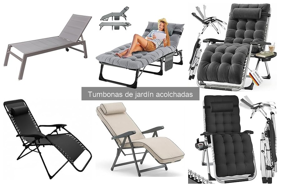 Ventajas y desventajas de las tumbonas de jardín acolchadas
