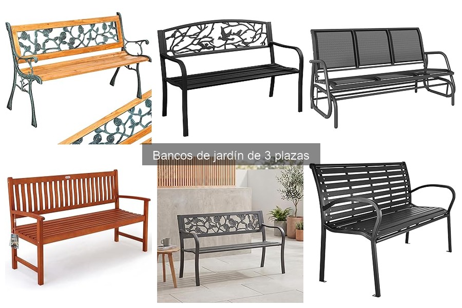 Ventajas y desventajas de los bancos de jardín de 3 plazas