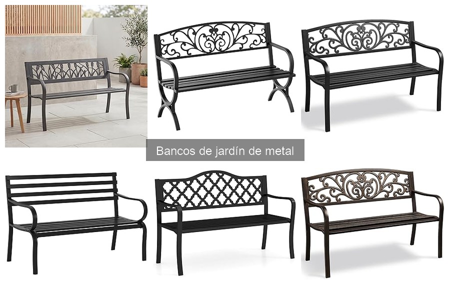 Ventajas y desventajas de los bancos de jardín de metal