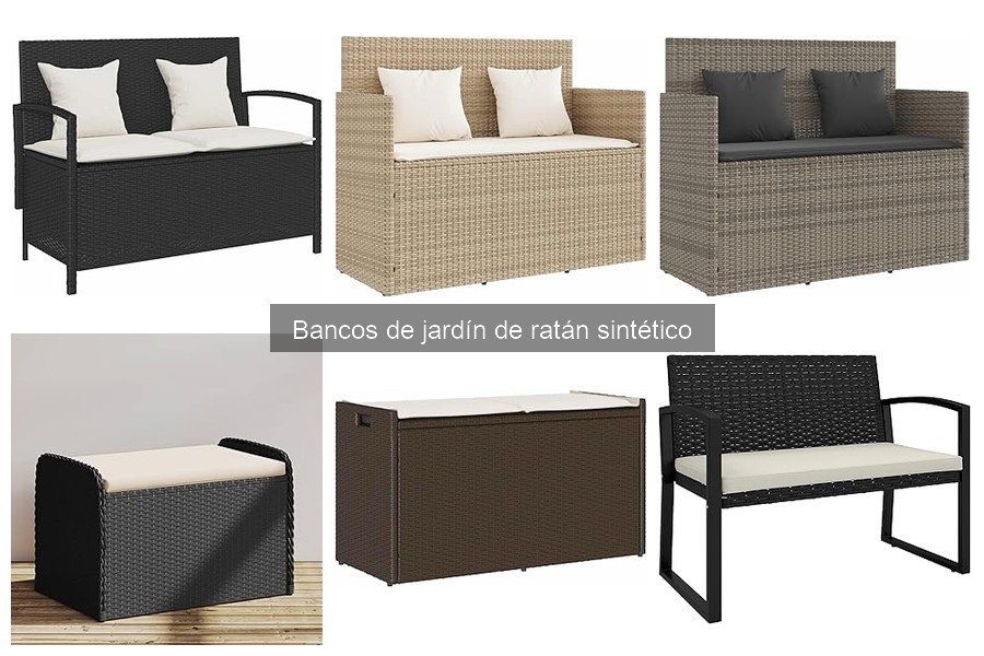 Ventajas y desventajas de los bancos de jardín de ratán sintético
