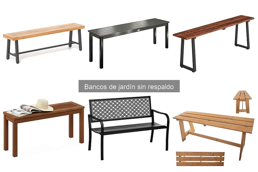 Ventajas y desventajas de los bancos de jardín sin respaldo