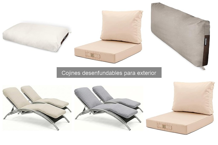 Ventajas y desventajas de los cojines desenfundables para exterior