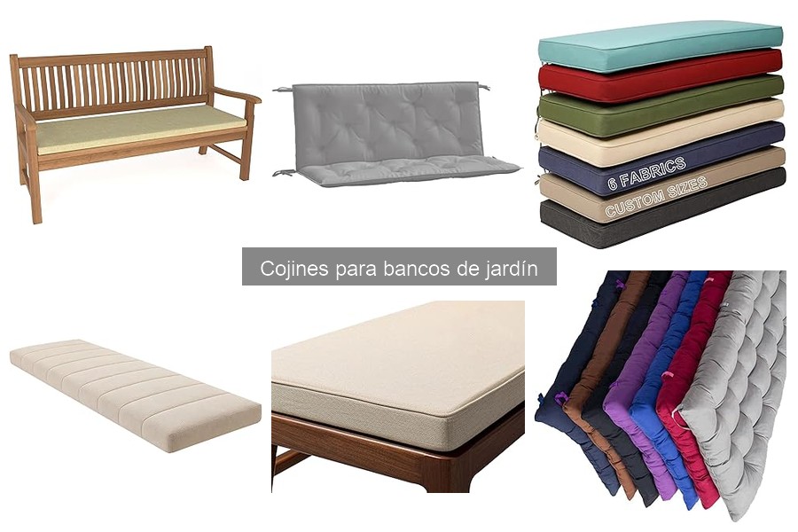 Ventajas y desventajas de los cojines para bancos de jardín