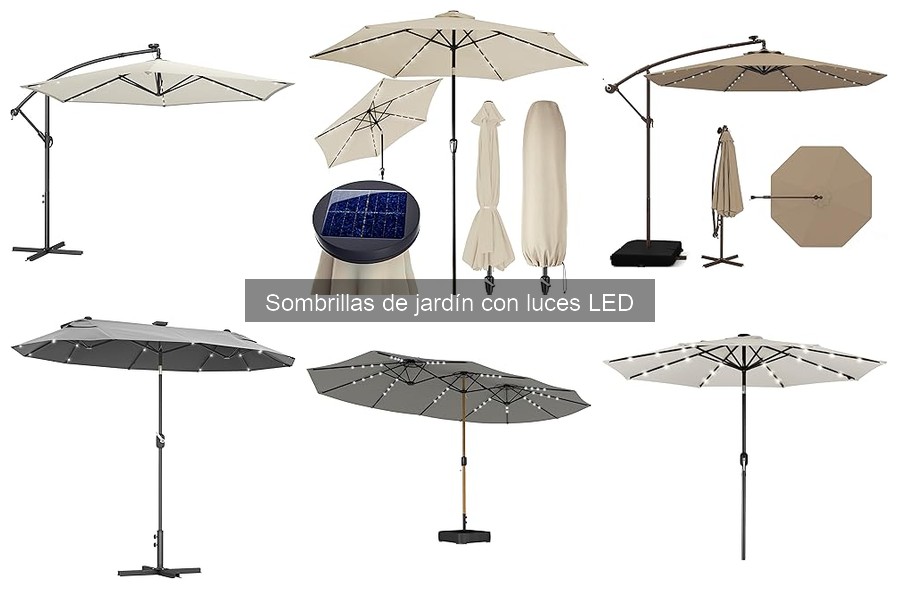 Ventajas y desventajas de sombrillas de jardín con luces LED